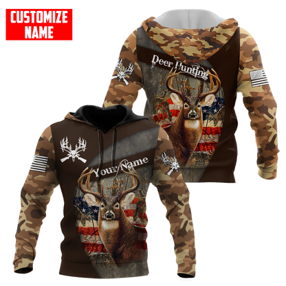 Customized Name Hunting Season 3D All Over Printed Unisex Shirts