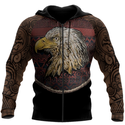 Eagle Warrior Aztec Mexican 3D All Over Printed Unisex Shirts