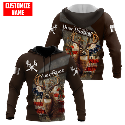 Customized Name Hunting Season 3D All Over Printed Unisex Shirts