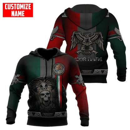 Customized Name Aztec Mexican 3D All Over Printed Unisex Shirts
