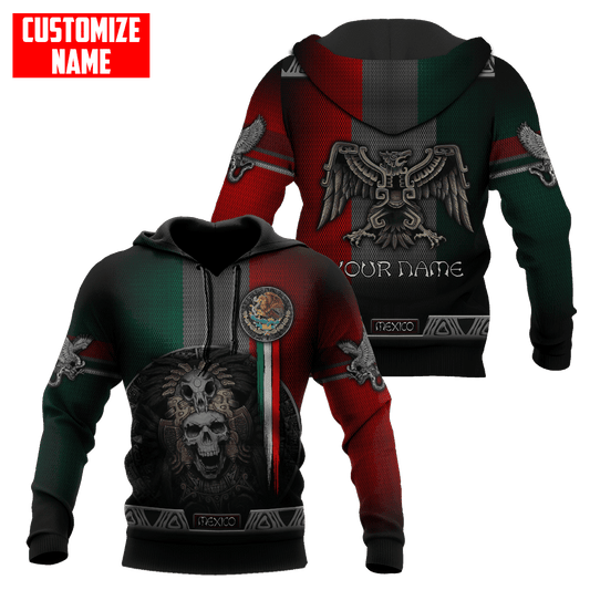 Customized Name Aztec Mexican 3D All Over Printed Unisex Shirts