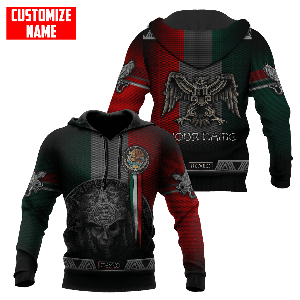 Customized Name Aztec Warrior Day Of The Dead 3D All Over Printed Unisex Shirts
