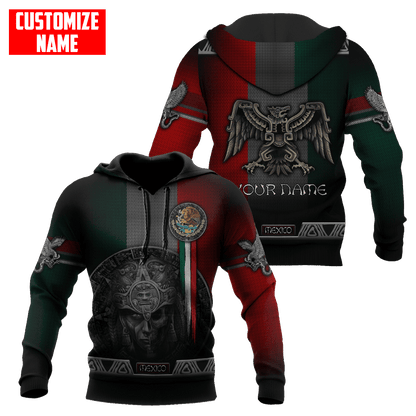 Customized Name Aztec Warrior Day Of The Dead 3D All Over Printed Unisex Shirts