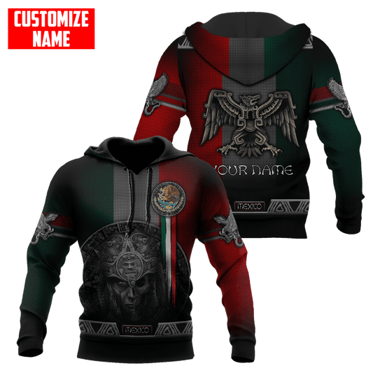 Customized Name Aztec Warrior Day Of The Dead 3D All Over Printed Unisex Shirts