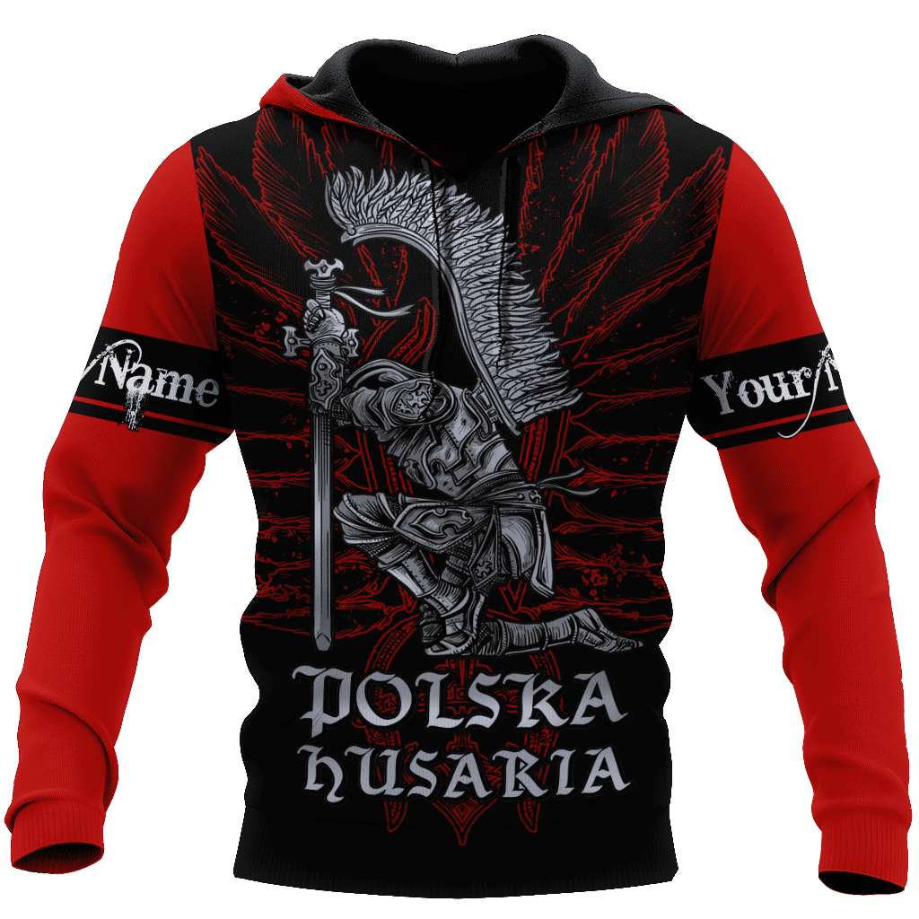 Premium Hussars Red Polska Husaria Custom name 3D Printed Shirts