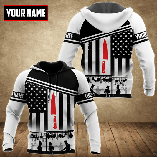Customized Name Master Chef 3D All Over Printed Unisex Shirts