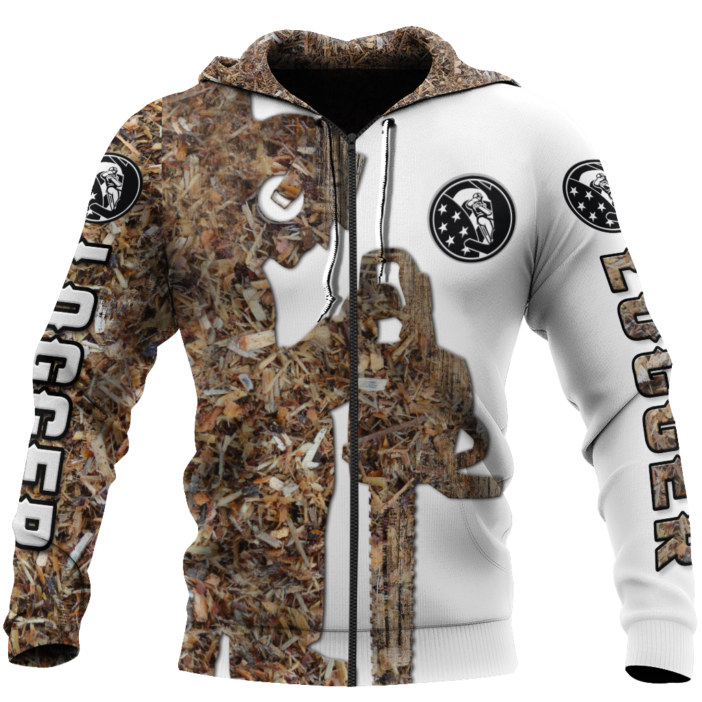Premium 3D Printed Logger Sawdust Shirts MEI