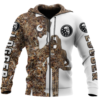 Premium 3D Printed Logger Sawdust Shirts MEI