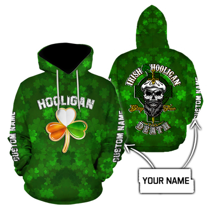 3D All Over Printed  Irish   St Patrick Day Unisex Shirts Custom Name XT