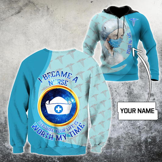 Premium Nurse Customize 3D All Over Printed Unisex Shirts