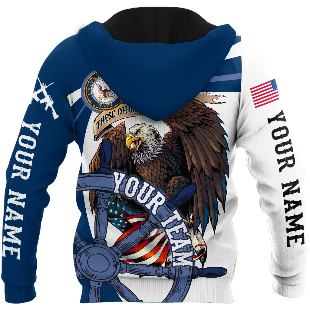 Custom name US Navy Veteran Team Boat 3d printed shirts Proud Military NTN18052105