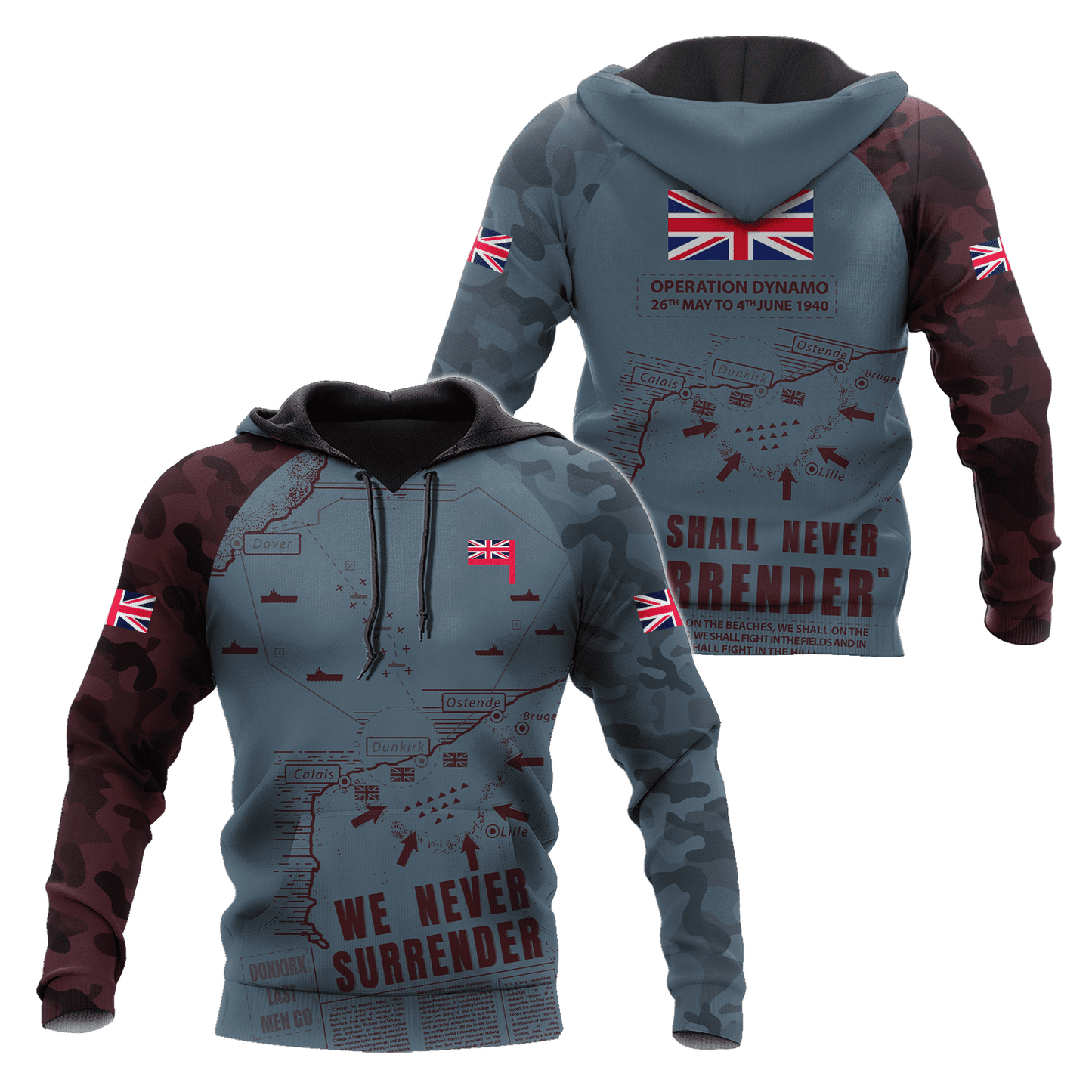 Remembrance Day Lest We Forget 3D All Over Printed Unisex Shirts