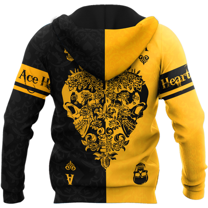 Ace Heart 3D All Over Printed Unisex Shirts