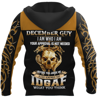 December Guy Skull 3D All Over Printed Shirts For Men and Women