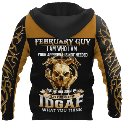 February Guy Skull 3D All Over Printed Shirts For Men and Women MH1012200S2