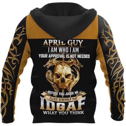 April Guy Skull 3D All Over Printed Unisex Hoodie