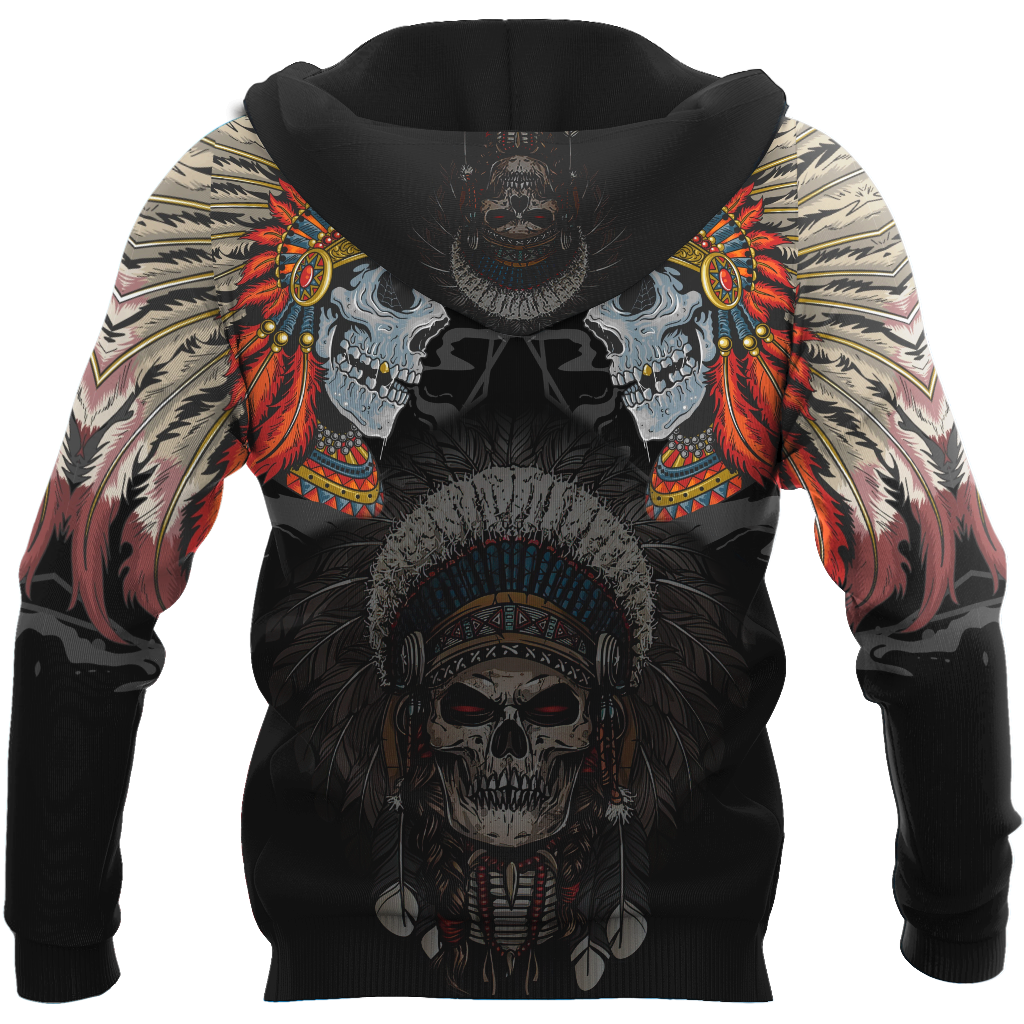 Native Skull 3D All Over Printed Hoodie Shirts For Men And Women MH09122003