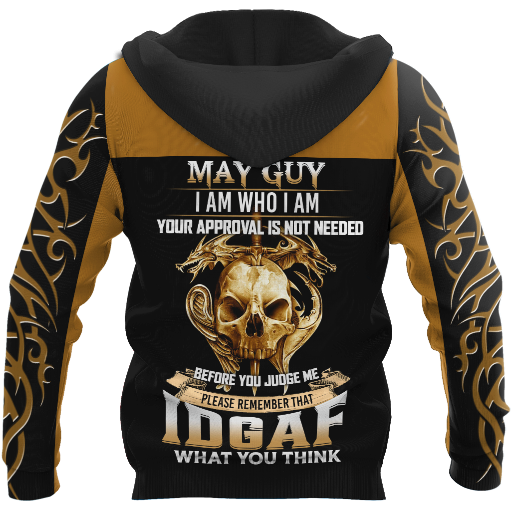 May Guy Skull 3D All Over Printed Hoodie