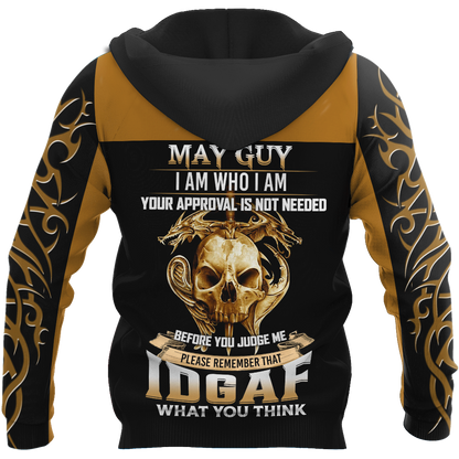 May Guy Skull 3D All Over Printed Hoodie