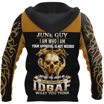 June Guy Skull 3D All Over Printed Unisex Hoodie