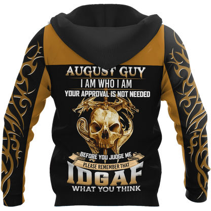 August Guy Skull 3D All Over Printed Shirts For Men and Women