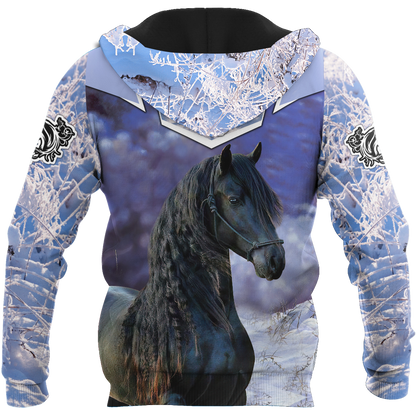 Beautiful Friesian Horse 3D All Over Printed Unisex Shirts MH23122004CL