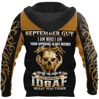 September Guy Skull 3D All Over Printed Shirts For Men and Women