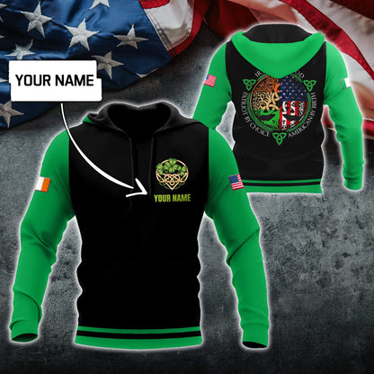 3D All Over Printed Irish  St Patrick Day  Unisex Shirts Custom Name XT