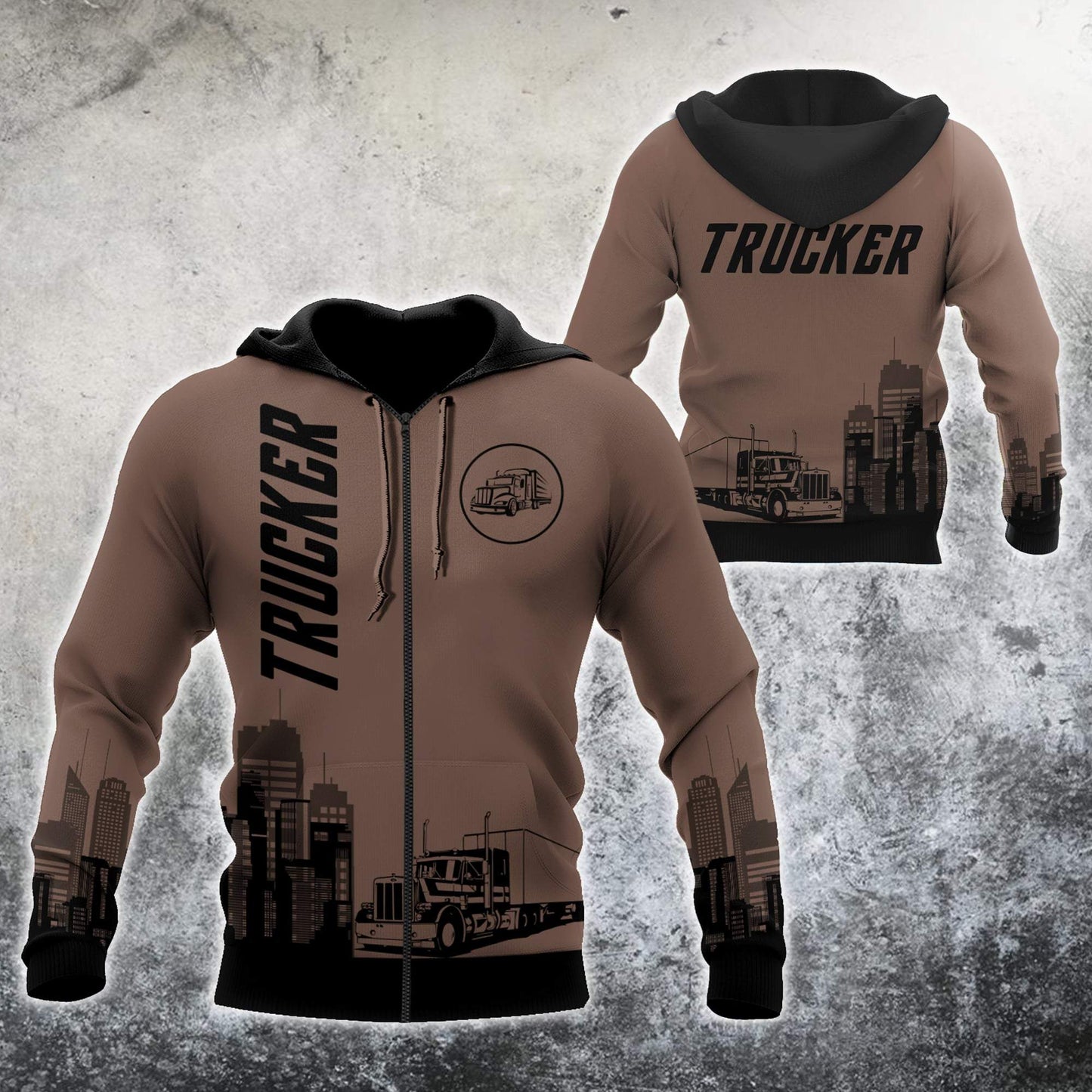 Trucker 3D All Over Printed Shirts For Men and Women