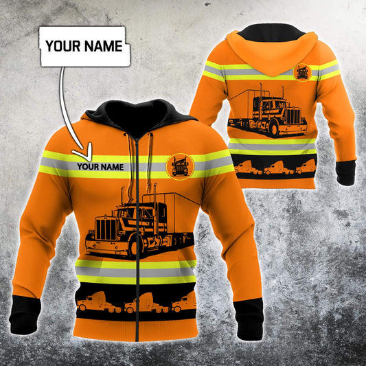 Personalized Name Trucker 3D All Over Printed Shirts For Men and Women