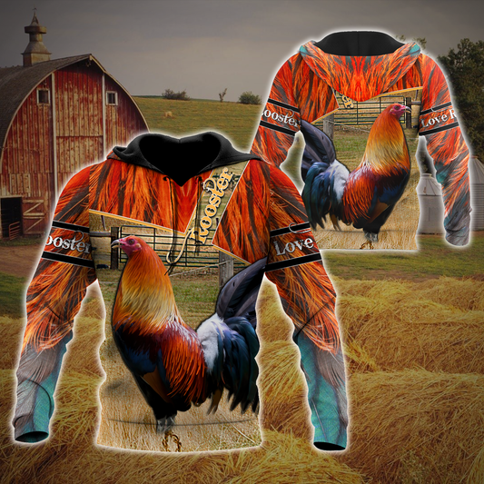 Premium Rooster 3D Printed Unisex Shirts
