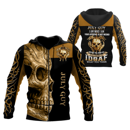 July Guy Skull 3D All Over Printed Shirts For Men and Women