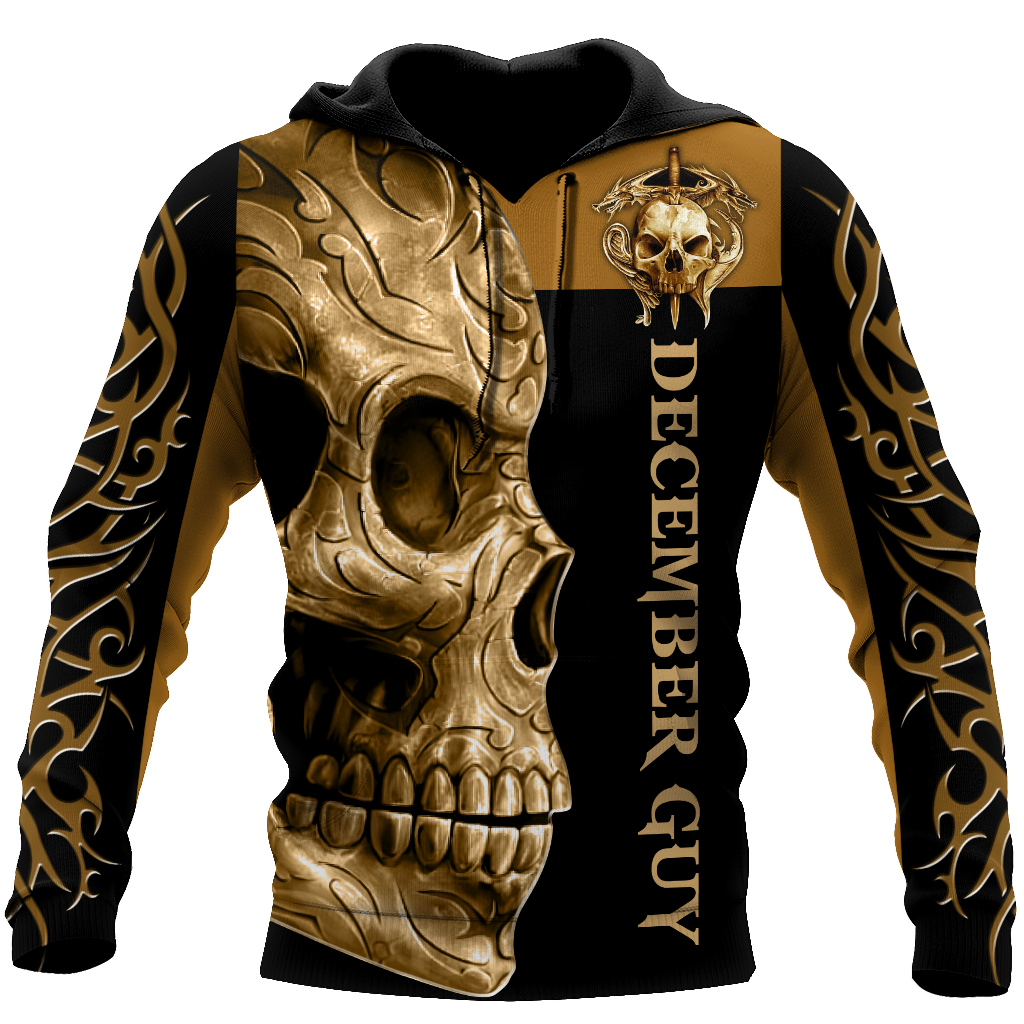 December Guy Skull 3D All Over Printed Shirts For Men and Women