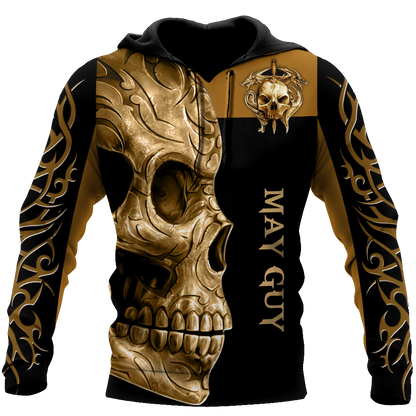 May Guy Skull 3D All Over Printed Hoodie