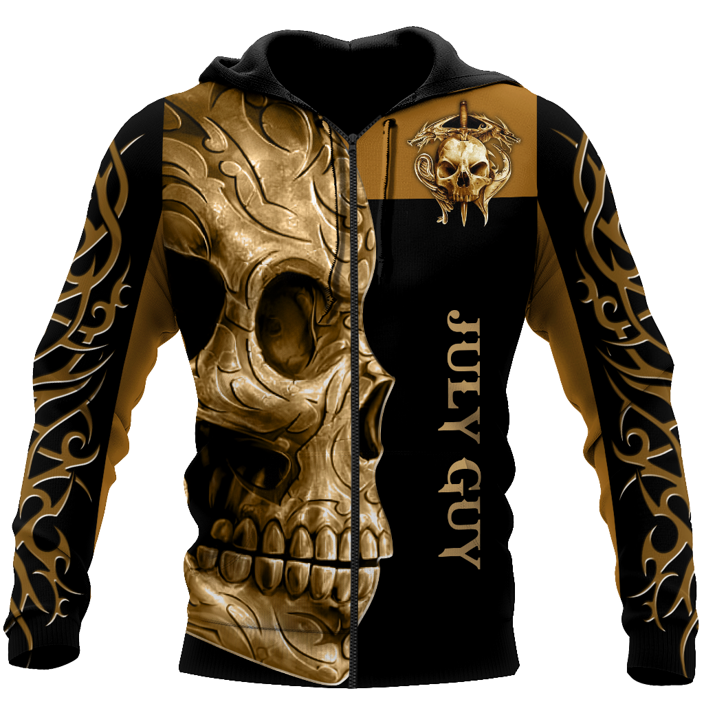 July Guy Skull 3D All Over Printed Shirts For Men and Women