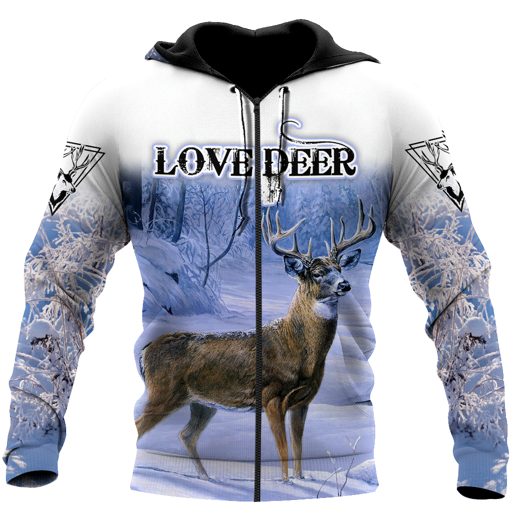 Love Deer 3D All Over Printed Shirts