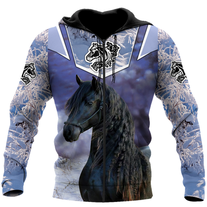 Beautiful Friesian Horse 3D All Over Printed Unisex Shirts MH23122004CL