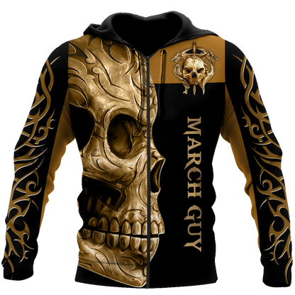 March Guy Skull 3D All Over Printed Shirts For Men and Women MH1012200S3