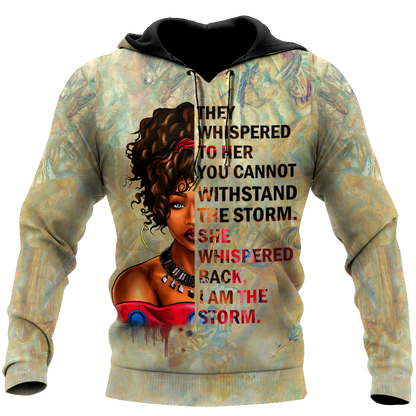 African They Whispered Girl Unisex Deluxe Hoodie ML