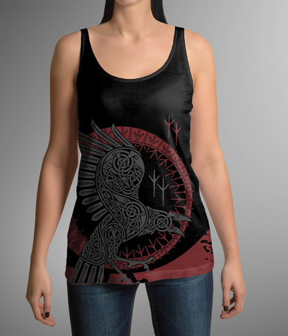 Viking Raven Pullover-ALL OVER PRINT HOODIES-HP Arts-Hoodie-S-Vibe Cosy™