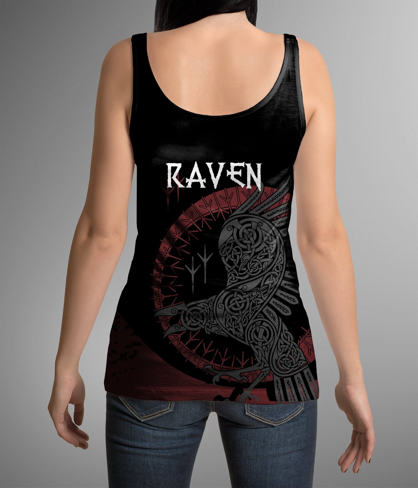 Viking Raven Pullover-ALL OVER PRINT HOODIES-HP Arts-Hoodie-S-Vibe Cosy™