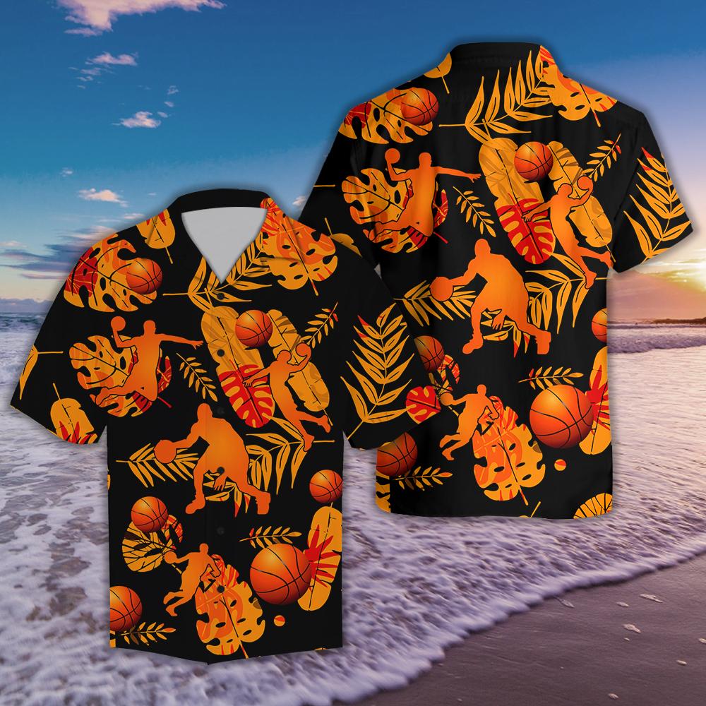 Basketball Tropical Hawaii Shirt AM100701-Apparel-SUN-HAWAII SHIRT-S-Vibe Cosy™