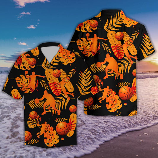 Basketball Tropical Hawaii Shirt AM100701-Apparel-SUN-HAWAII SHIRT-S-Vibe Cosy™