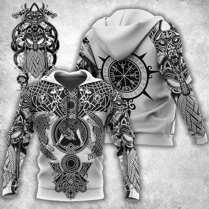 Viking Odin All Over Printed version 2.0 AM281004-Apparel-HP Arts-Hoodie-S-Vibe Cosy™