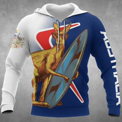 Kangaroo And Boomerang Of Australia Hoodie-Apparel-HD09-Hoodie-S-Vibe Cosy™