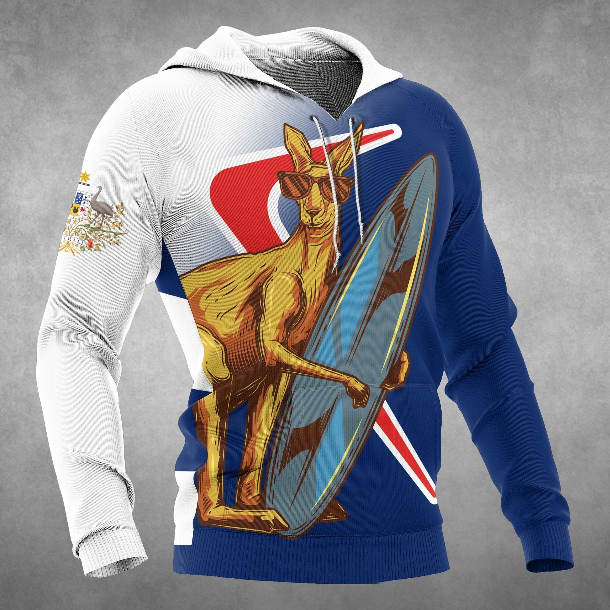 Kangaroo And Boomerang Of Australia Hoodie-Apparel-HD09-Hoodie-S-Vibe Cosy™