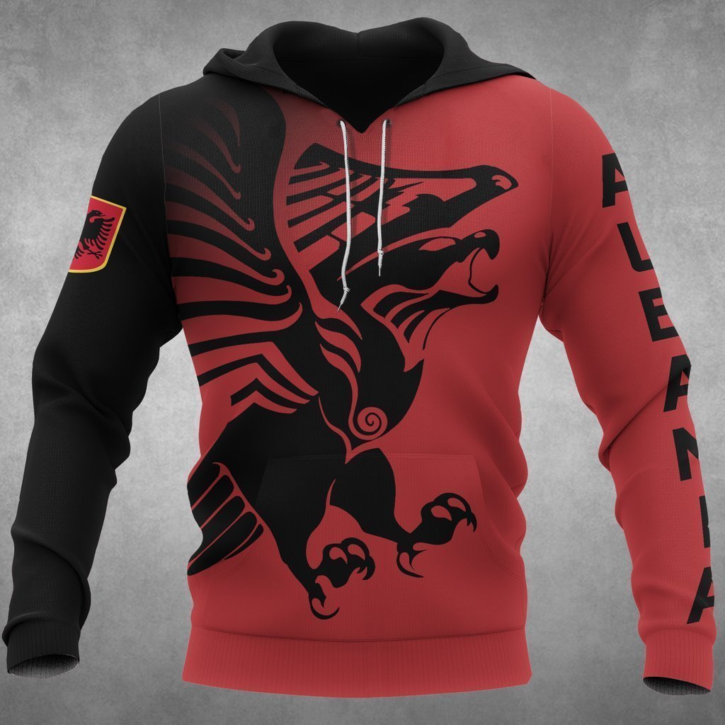 Albania Eagle Hoodies HC1704-Apparel-Huyencass-Hoodie-S-Vibe Cosy™