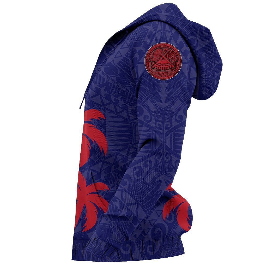 American Samoa Polynesian Hoodie - Coconut Island Version-Apparel-Phaethon-Hoodie-S-Vibe Cosy™