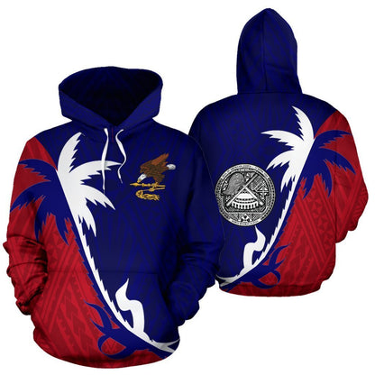 American Samoa Coconut Tree Hoodie PL-Apparel-PL8386-Hoodie-S-Vibe Cosy™