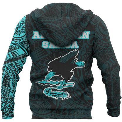 American Samoa In My Heart Polynesian Hoodie Blue PL-Apparel-PL8386-Hoodie-S-Vibe Cosy™